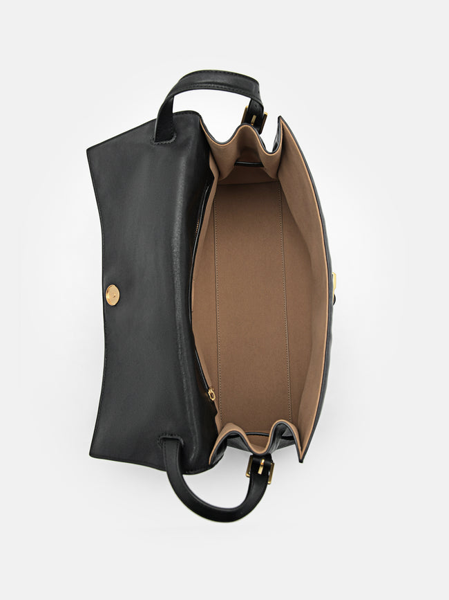 PEDRO Large Shoulder Bag- Black
