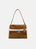 PEDRO Large Shoulder Bag- Cognac
