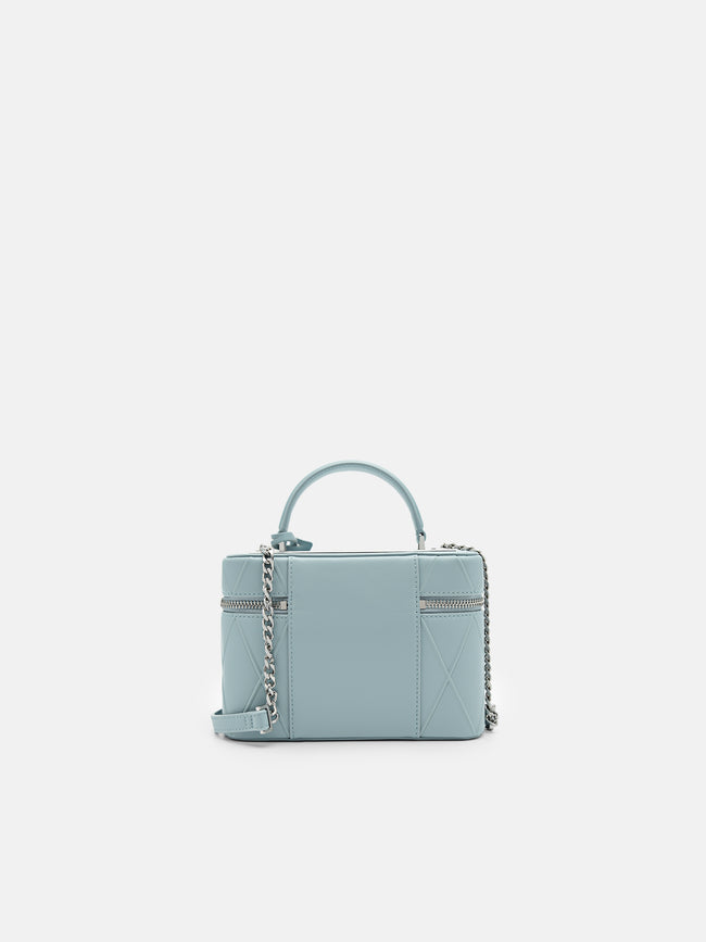 Ari Boxy Shoulder Bag- Light Blue