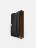 PEDRO Leather Shoulder Bag- Black