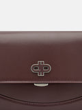 PEDRO Leather Shoulder Bag- Wine