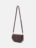 PEDRO Leather Shoulder Bag- Wine