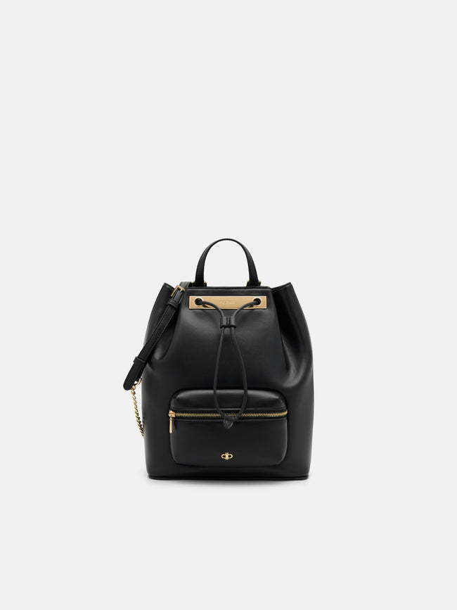 PEDRO Drawstring Backpack- Black