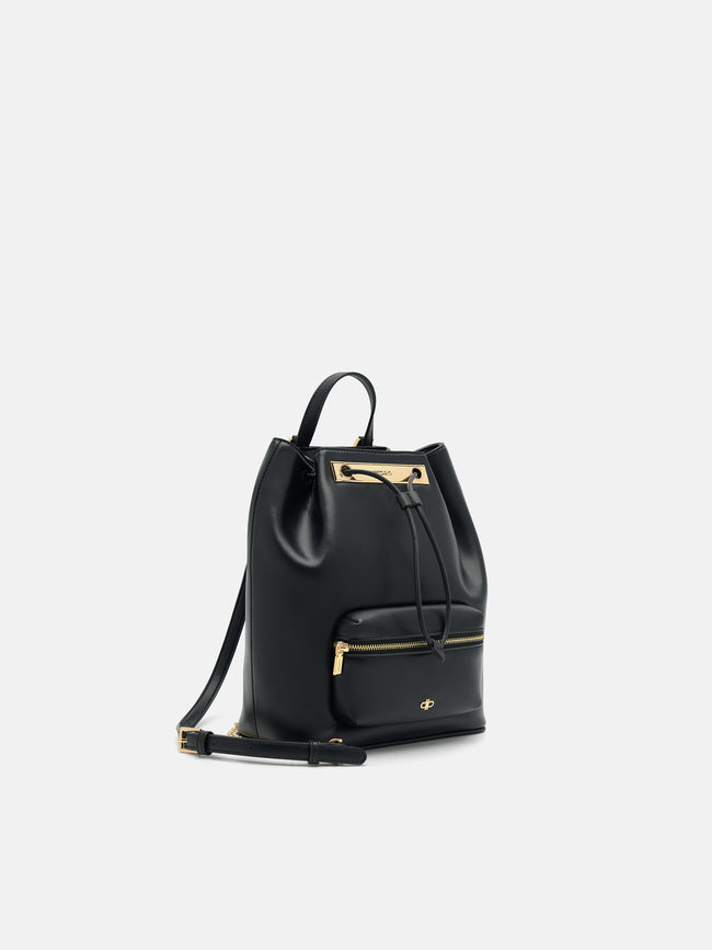 PEDRO Drawstring Backpack- Black