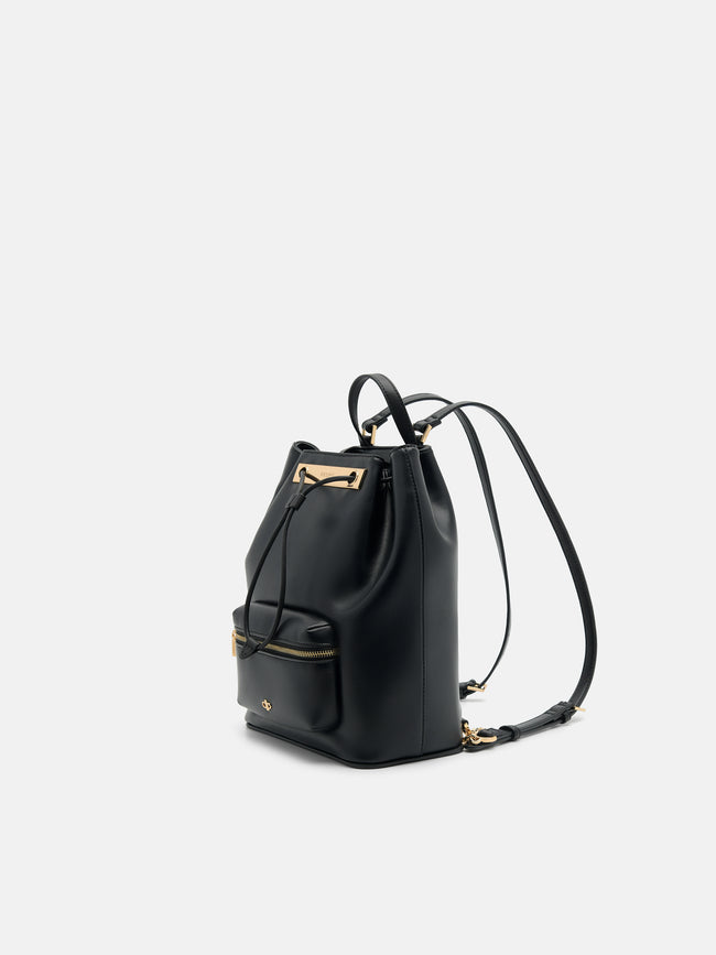 PEDRO Drawstring Backpack- Black