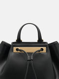 PEDRO Drawstring Backpack- Black