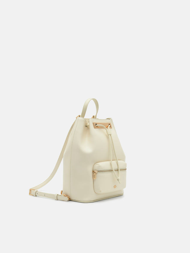 PEDRO Drawstring Backpack- Chalk