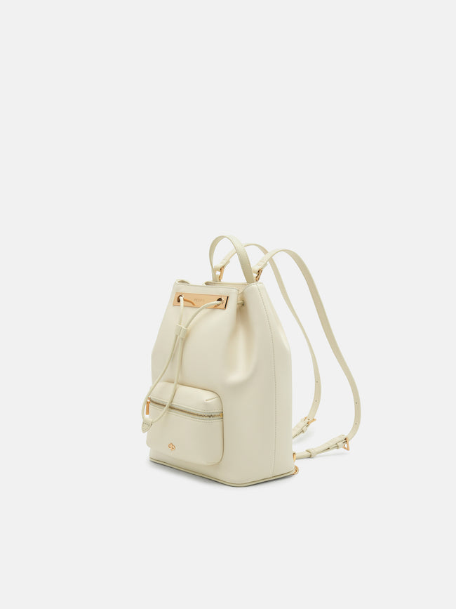 PEDRO Drawstring Backpack- Chalk