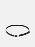 PEDRO Leather Pin Belt- Black