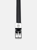 PEDRO Leather Pin Belt- Black
