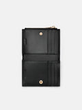 PEDRO  Leather Bi-Fold Wallet- Black