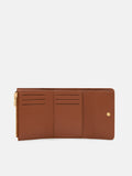 PEDRO Leather Tri-Fold Wallet- Cognac