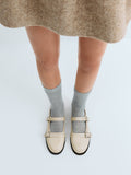 CHARLES & KEITH Women Double-Strap Brogue Mary Janes_Beige