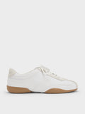 CHARLES & KEITH Women Louise Two-Tone Sneakers_White