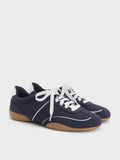 CHARLES & KEITH Women Louise Contrast-Trim Sneakers_Dark Blue