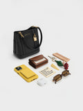 CHARLES & KEITH Women Scottie Bucket Bag -Black
