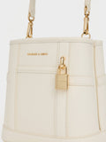 CHARLES & KEITH Women Scottie Bucket Bag -Cream