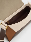 CHARLES & KEITH Women Nasrin Geometric Shoulder Bag_Multi Brown