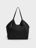 CHARLES & KEITH Women Levy Nylon Tote Bag_Noir