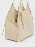 CHARLES & KEITH Women Levy Nylon Tote Bag_Dusted Oat