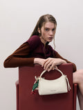 CHARLES & KEITH Women Hazel Bow Top Handle Bag_Cream