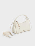 CHARLES & KEITH Women Hazel Bow Top Handle Bag_Cream