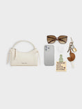 CHARLES & KEITH Women Hazel Bow Top Handle Bag_Cream