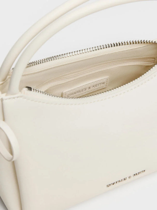 CHARLES & KEITH Women Hazel Bow Top Handle Bag_Cream