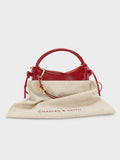 CHARLES & KEITH Women Hazel Bow Horse-Motif Top Handle Bag_Tomato Red