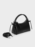 CHARLES & KEITH Women Hazel Bow Top Handle Bag_Noir
