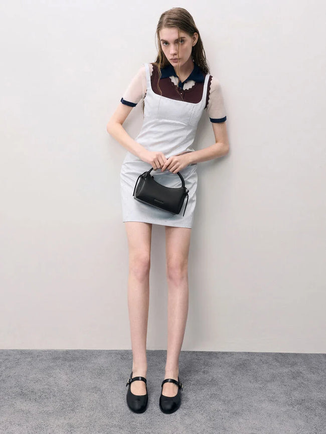 CHARLES & KEITH Women Hazel Bow Top Handle Bag_Noir