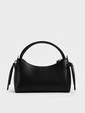 CHARLES & KEITH Women Hazel Bow Top Handle Bag_Noir