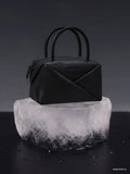 CHARLES & KEITH Women Midori Geometric Bowling Bag -Jet Black