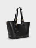 CHARLES & KEITH Women XL Enola Tote Bag_Black