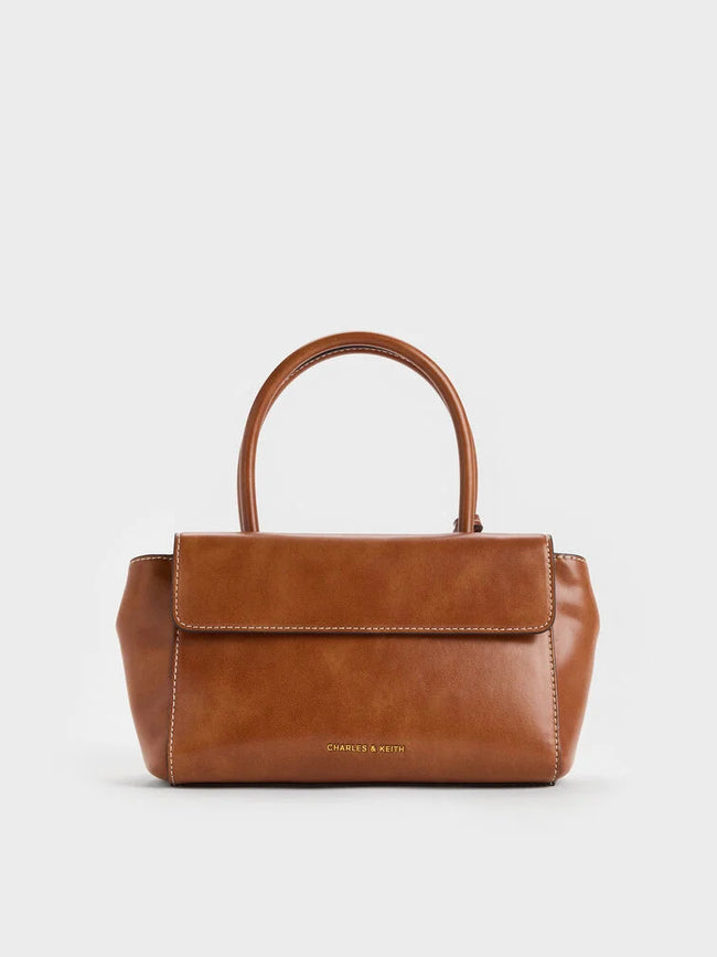 CHARLES & KEITH Women Acelynn Rope-Chain Tote Bag -Distressed Tan