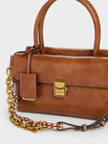 CHARLES & KEITH Women Acelynn Rope-Chain Tote Bag -Distressed Tan