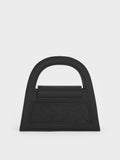 CHARLES & KEITH Women Este Glittered Top Handle Bag_Black