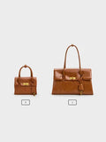 CHARLES & KEITH Women Kerry Trapeze Tote Bag_Distressed Tan