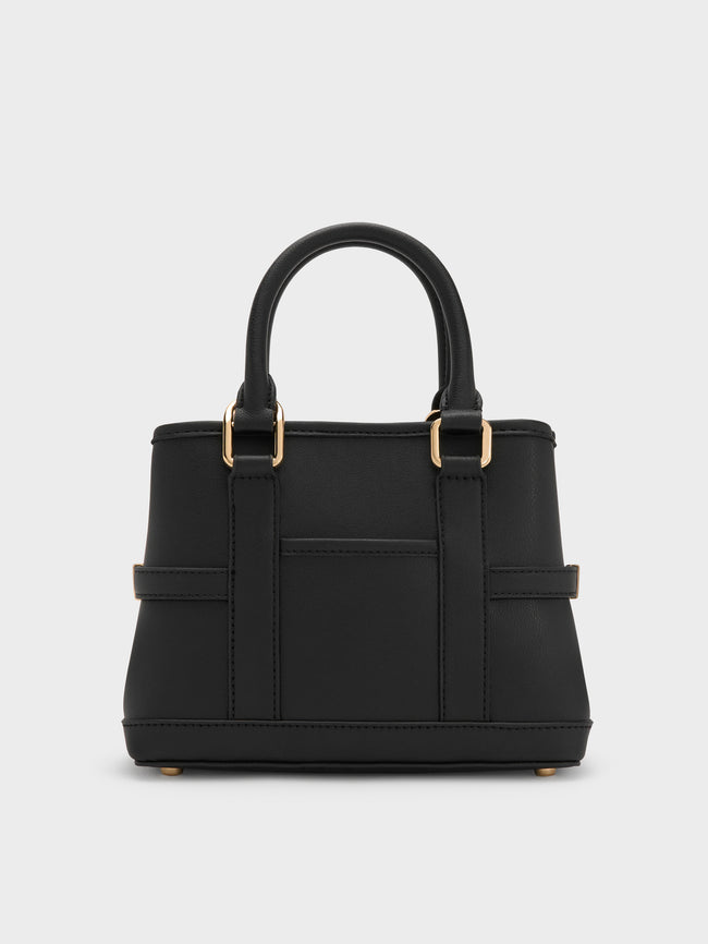 CHARLES & KEITH Women Mini Scottie Tote Bag_Black