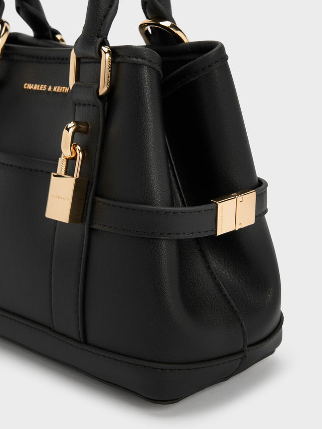 CHARLES & KEITH Women Mini Scottie Tote Bag_Black