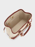 CHARLES & KEITH Women Mini Scottie Canvas Tote Bag_Brick