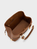 CHARLES & KEITH Women Mini Scottie Tote Bag_Chocolate