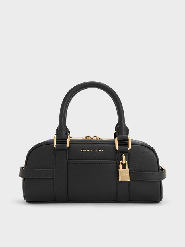 CHARLES & KEITH Women Scottie Bowling Bag_Black