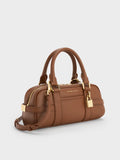 CHARLES & KEITH Women Scottie Bowling Bag_Chocolate