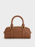 CHARLES & KEITH Women Scottie Bowling Bag_Chocolate