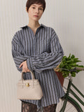 CHARLES & KEITH Women Mini Behn Belted Tote Bag -Shell Grey