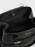 CHARLES & KEITH Women Scottie Tote Bag -Black