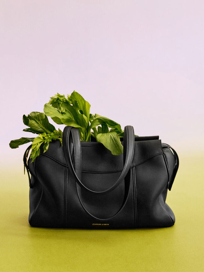 CHARLES & KEITH Women Roan Tote Bag -Black