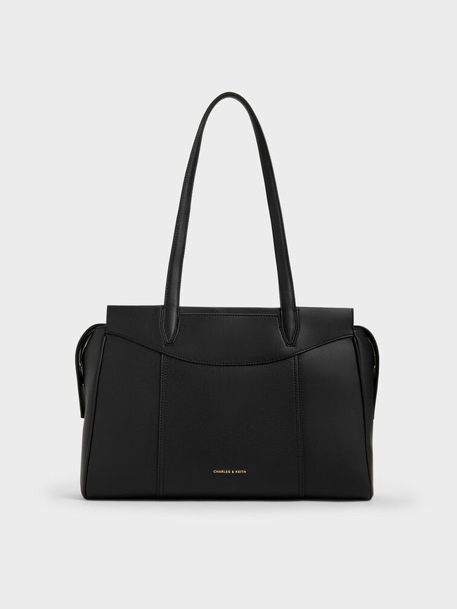 CHARLES & KEITH Women Roan Tote Bag -Black