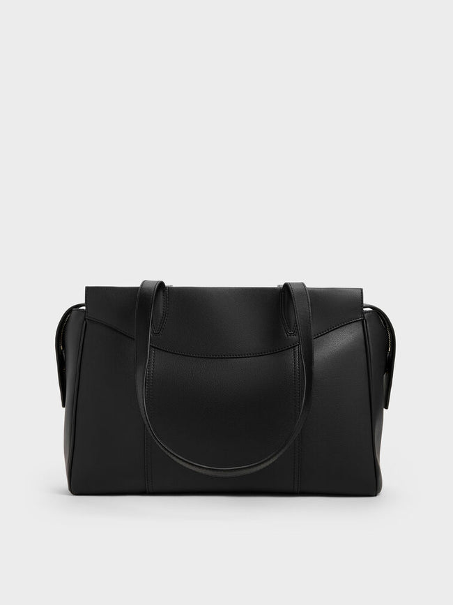 CHARLES & KEITH Women Roan Tote Bag -Black